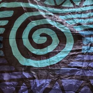 Adoro Mexico Brand Abstract Spiral Patterned Fabric Scarf